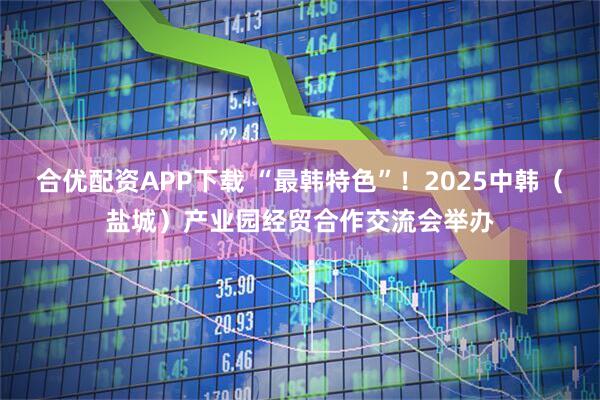 合优配资APP下载 “最韩特色”！2025中韩（盐城）产业园经贸合作交流会举办